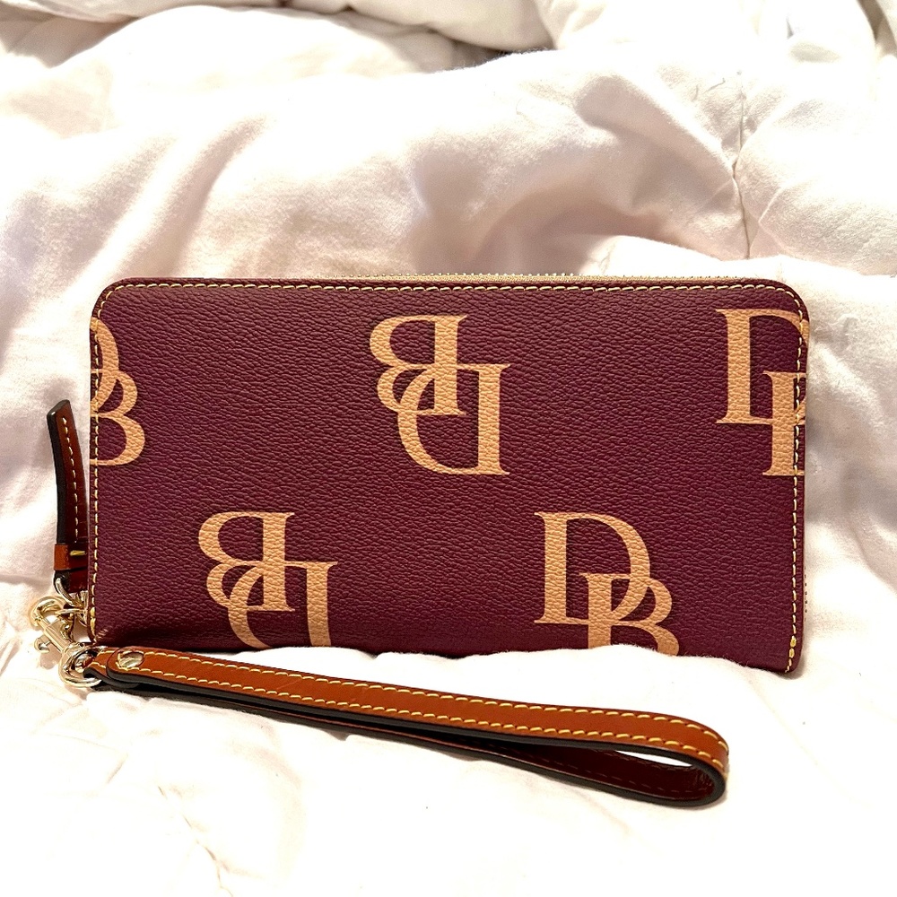 Monogram Large Zip Around Wristlet